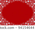 Snow crystal frame light blue background red dust (red) 94154644