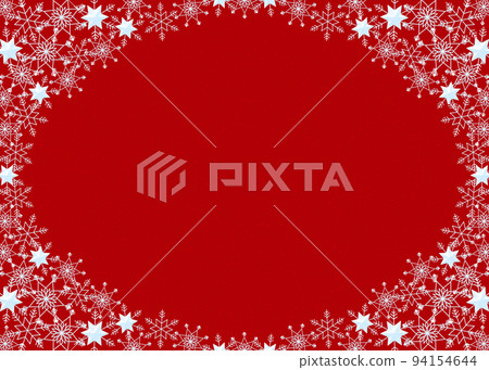 Snow crystal frame light blue background red dust (red) Snow crystal frame light blue background red dust (red) 94154644
