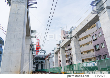 Osaka Prefecture Hankyu Line continuous grade crossing construction Osaka Prefecture Hankyu Line continuous grade crossing construction 94154710