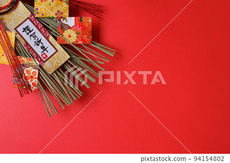 新年框架紅色背景空間 新年框架紅色背景空間 94154802
