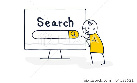 在搜索網站上搜索的簡筆劃的插圖素材 94155521