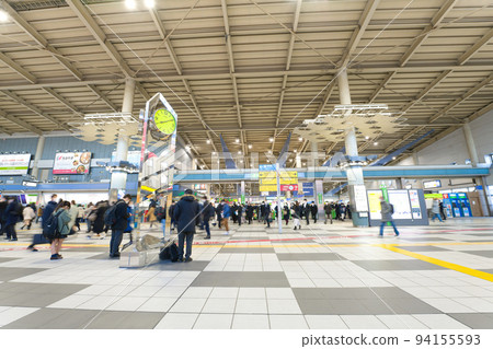 [東京] 1月：品川站早上人滿為患 94155593