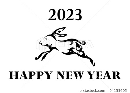 2023年新年賀卡插畫素材 94155605