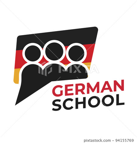 Vector logo of the German language school Vector logo of the German language school 94155769