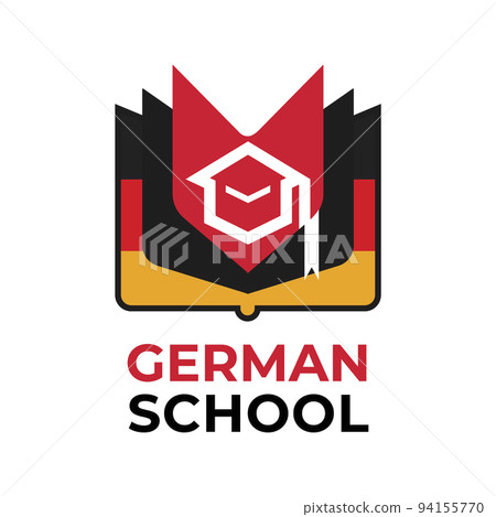 Vector logo of the German language school Vector logo of the German language school 94155770