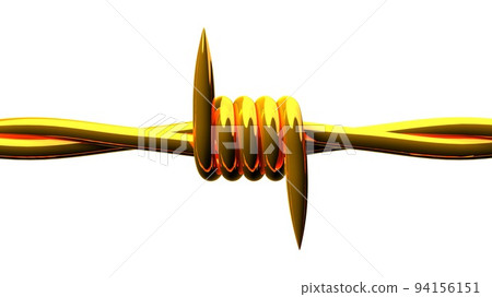 鐵絲網 錢 金色 94156151