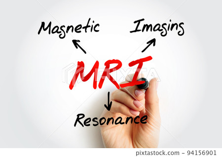 MRI - Magnetic Resonance Imaging acronym, medical concept background 94156901