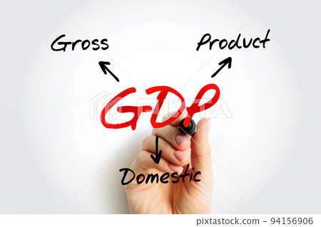 GDP - Gross Domestic Product acronym, business concept background 94156906
