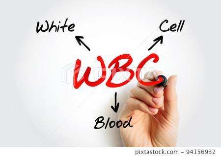 WBC - White Blood Cell acronym, medical concept background 94156932