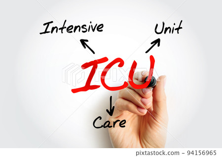 ICU Intensive Care Unit - special department of a hospital or health care facility that provides intensive care medicine, acronym text concept background ICU Intensive Care Unit - special department of a hospital or health care facility that provides intensive care medicine, acronym text concept background 94156965