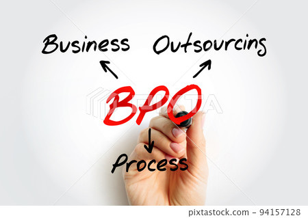 BPO - Business Process Outsourcing acronym, - Stock Photo