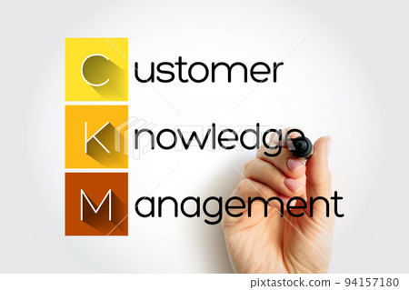 CKM Customer Knowledge Management - emerges as a crucial element for customer-oriented value creation, acronym text concept background CKM Customer Knowledge Management - emerges as a crucial element for customer-oriented value creation, acronym text concept background 94157180