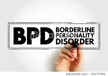 BPD Borderline Personality Disorder - mental health disorder that impacts the way you think and feel about yourself and others, acronym text stamp BPD Borderline Personality Disorder - mental health disorder that impacts the way you think and feel about yourself and others, acronym text stamp 94157490