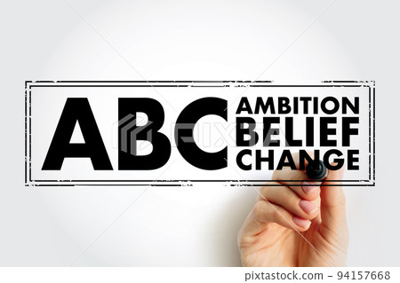 ABC - Ambition Belief Change acronym, business concept background 94157668