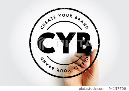 CYB - Create Your Brand acronym, business concept background CYB - Create Your Brand acronym, business concept background 94157706