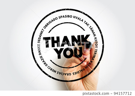Thank You stamp concept in many languages Thank You stamp concept in many languages 94157712
