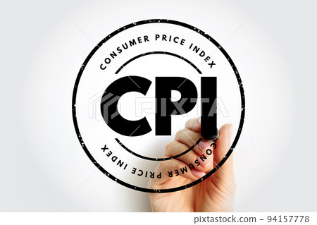 CPI Consumer Price Index - measures the average change in prices over time that consumers pay for a basket of goods and services, text stamp concept for presentations and reports CPI Consumer Price Index - measures the average change in prices over time that consumers pay for a basket of goods and services, text stamp concept for presentations and reports 94157778
