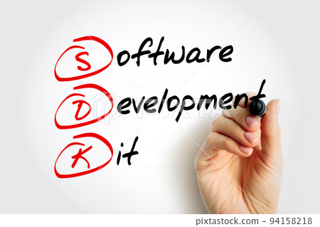 SDK - Software Development Kit acronym, technology concept background 94158218