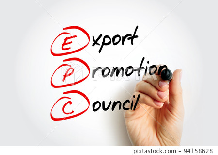 EPC Export Promotion Council - institution in the development and promotion of export trade in the country, acronym text concept background EPC Export Promotion Council - institution in the development and promotion of export trade in the country, acronym text concept background 94158628