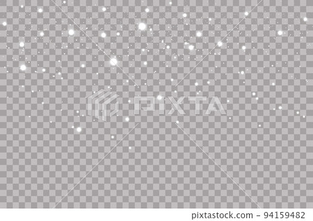 Falling snow on a transparent background. Falling snow on a transparent background. 94159482