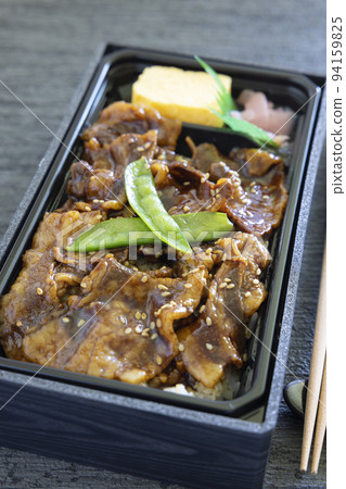 Delicious Iberian Pork Grilled Meat Heavy Bento 94159825