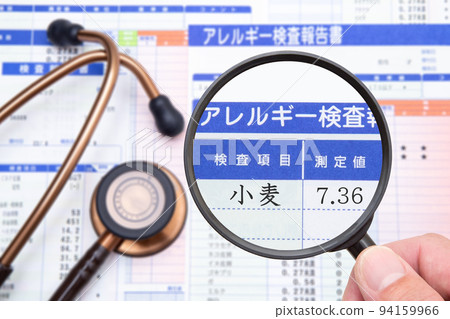 過敏測試小麥過敏陽性 94159966