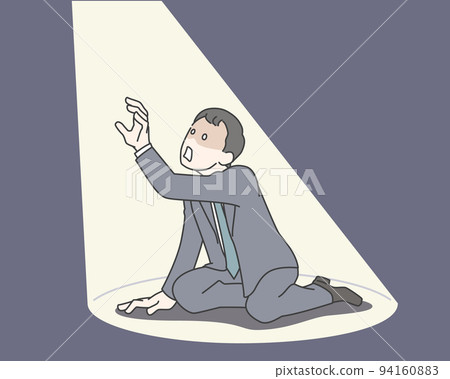 A man in the spotlight like a tragic hero 94160883