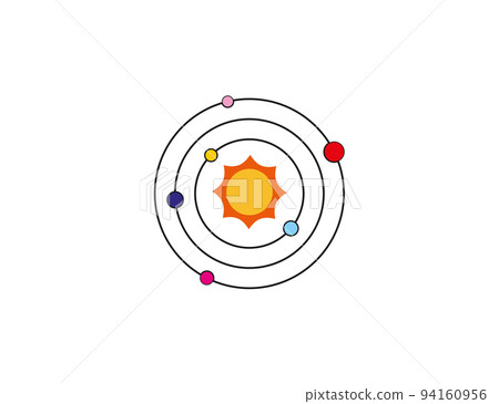 Solar system icon. Vector illustration. Solar system icon. Vector illustration. 94160956