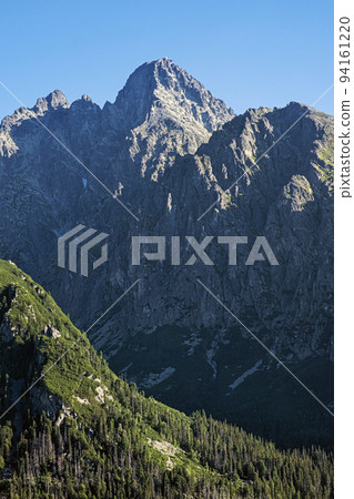 Lomnicky peak from Slavkov lookout, High Tatras, Slovakia Lomnicky peak from Slavkov lookout, High Tatras, Slovakia 94161220