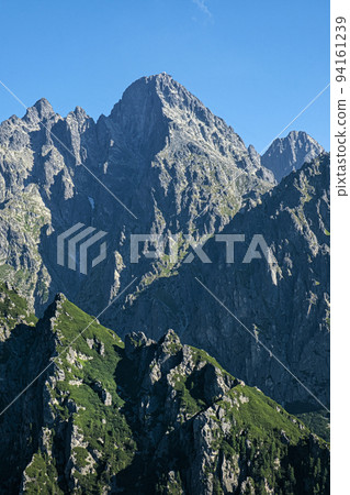Lomnicky peak from Slavkovsky peak, High Tatras, Slovakia Lomnicky peak from Slavkovsky peak, High Tatras, Slovakia 94161239