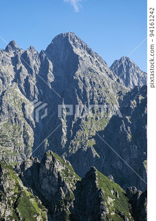 Lomnicky peak from Slavkovsky peak, High Tatras, Slovakia 94161242