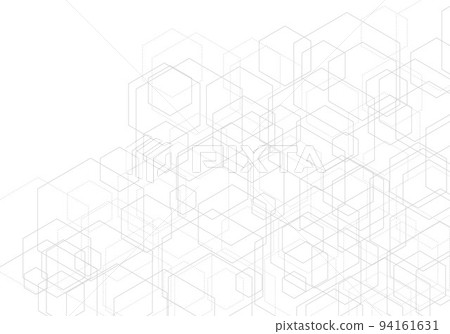 Abstract hexagonal pattern design of minimal black design template. Abstract hexagonal pattern design of minimal black design template. 94161631
