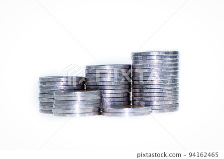 Thai 10 bath coin on white background isolated. creative money concept. 94162465