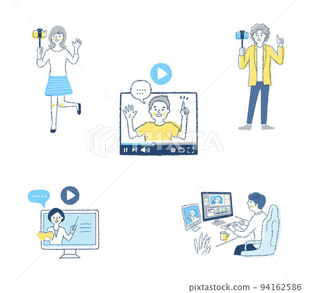 Various video distribution scene sets 94162586