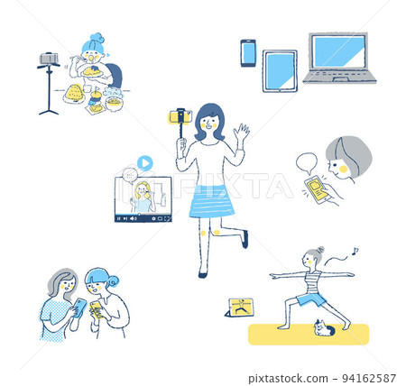 Various video distribution scene sets Various video distribution scene sets 94162587