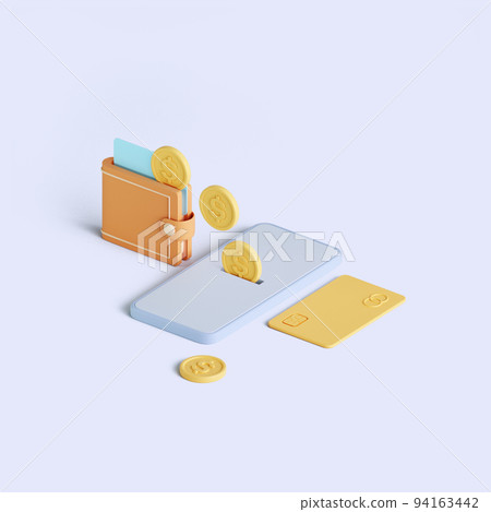 financial object, shopping icon 94163442