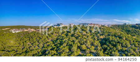Austin, Texas- Rich residential area on top of a hill in panoramic view Austin, Texas- Rich residential area on top of a hill in panoramic view 94164250