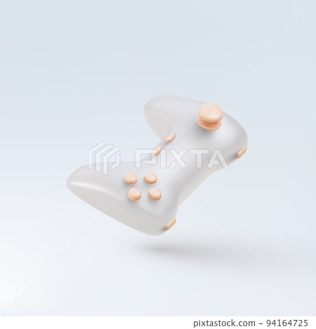 3d white Realistic gamepad. Vector illustration. 94164725