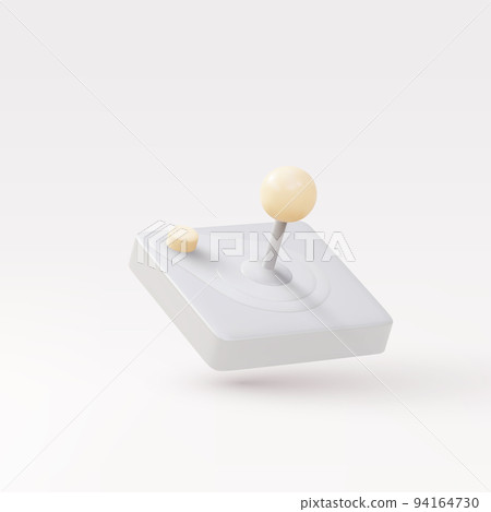 3d white old Realistic gamepad. Vector illustration. 94164730