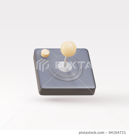 3d Realistic old  gamepad isolated on grey background. Vector illustration. 94164731
