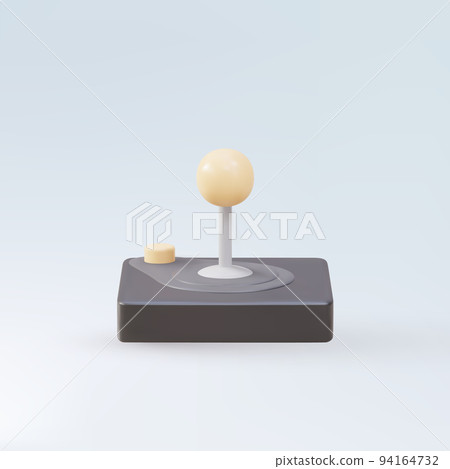 3d Realistic old gamepad isolated on blue background. Vector illustration. 3d Realistic old gamepad isolated on blue background. Vector illustration. 94164732
