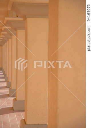 Concrete pillars on a passageway at downtown Tucson, Arizona Concrete pillars on a passageway at downtown Tucson, Arizona 94165073