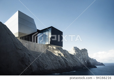 Cliffside Contemporary Villa Overlooking the Ocean 94166216