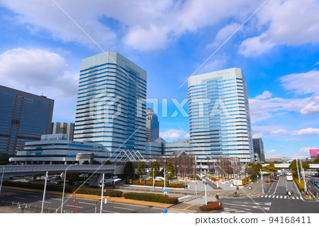 Makuhari New City, Chiba Prefecture Kaihin Makuhari Station Makuhari Techno Garden Panoramic View (Sunny) 94168411