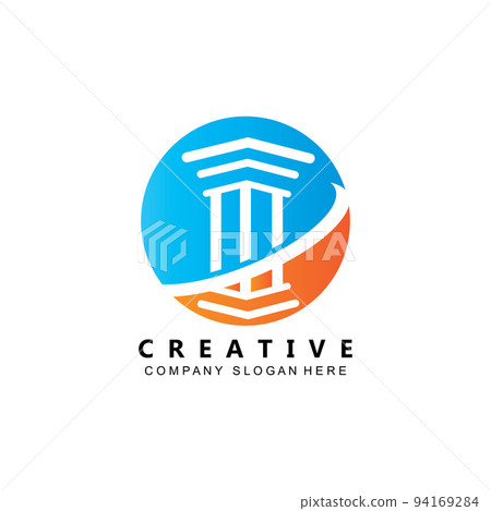 business pillar column logo vector symbol icon 94169284