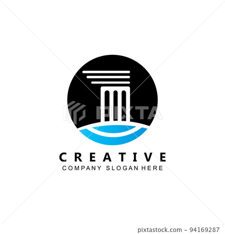 business pillar column logo vector symbol icon 94169287