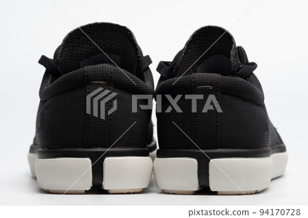 Back view of black pair casual shoes 94170728