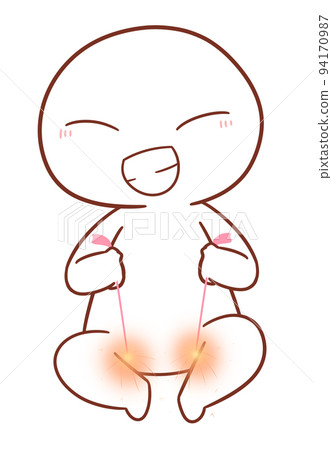 [煙花]雙手拿著煙火的角色[Fubutsu] 94170987
