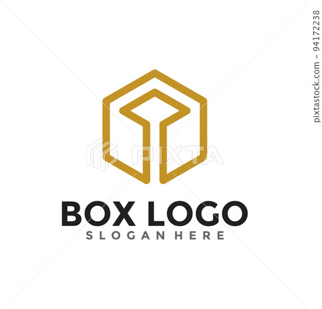 Abstract business cube logo vector. Minimalist box logo with line style. Abstract business cube logo vector. Minimalist box logo with line style. 94172238