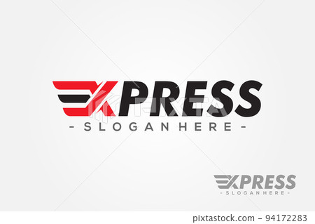 Express Delivery Services Logo Design. Courier Logo Design